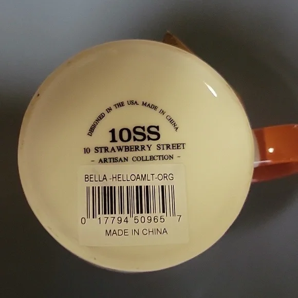 NWT Hello Autum coffee mug. Color white and pink and orange. - Picture 5 of 5